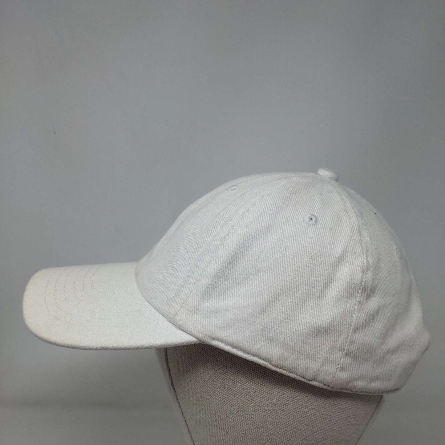 Unbranded Slideback Hat Cream One Size Adjustable 6 Panel Solid Blank
