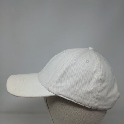 Unbranded Slideback Hat Cream One Size Adjustable 6 Panel Solid Blank