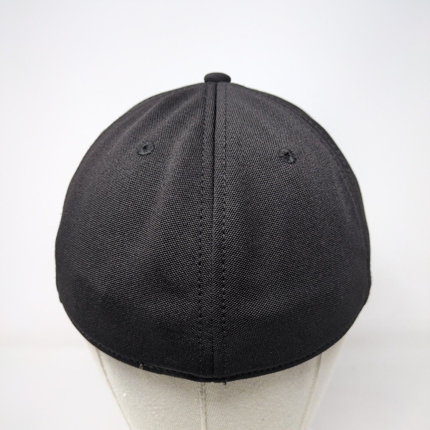 The Game Fitted Hat Black Medium Embroidered Monogram Vent Holes