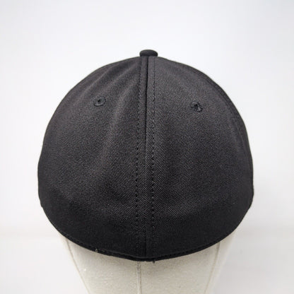 The Game Fitted Hat Black Medium Embroidered Monogram Vent Holes