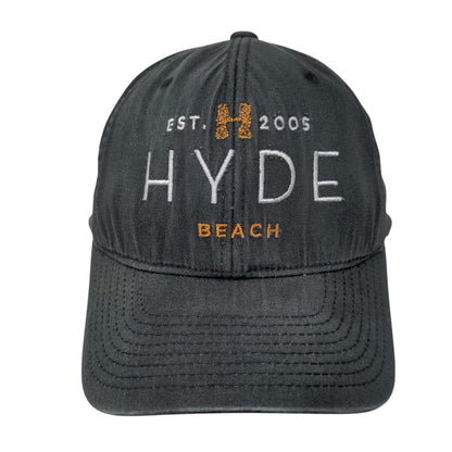 Hyde Beach Est. 2005 Sbe Fitted Hat Black S/M Flexfit Vented Holes Yupoong