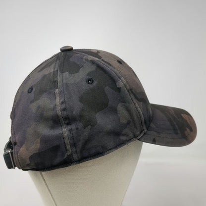 Adidas Baseball Cap Black Camo One Size Trefoil Logo Adjustable Plaque Hat