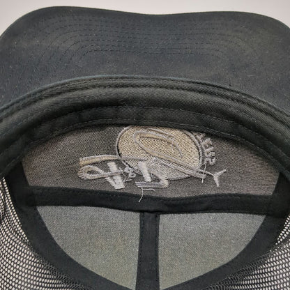 Richardson Trucker Hat Black One Size A&P Helicopters Mesh Snapback Embroidery