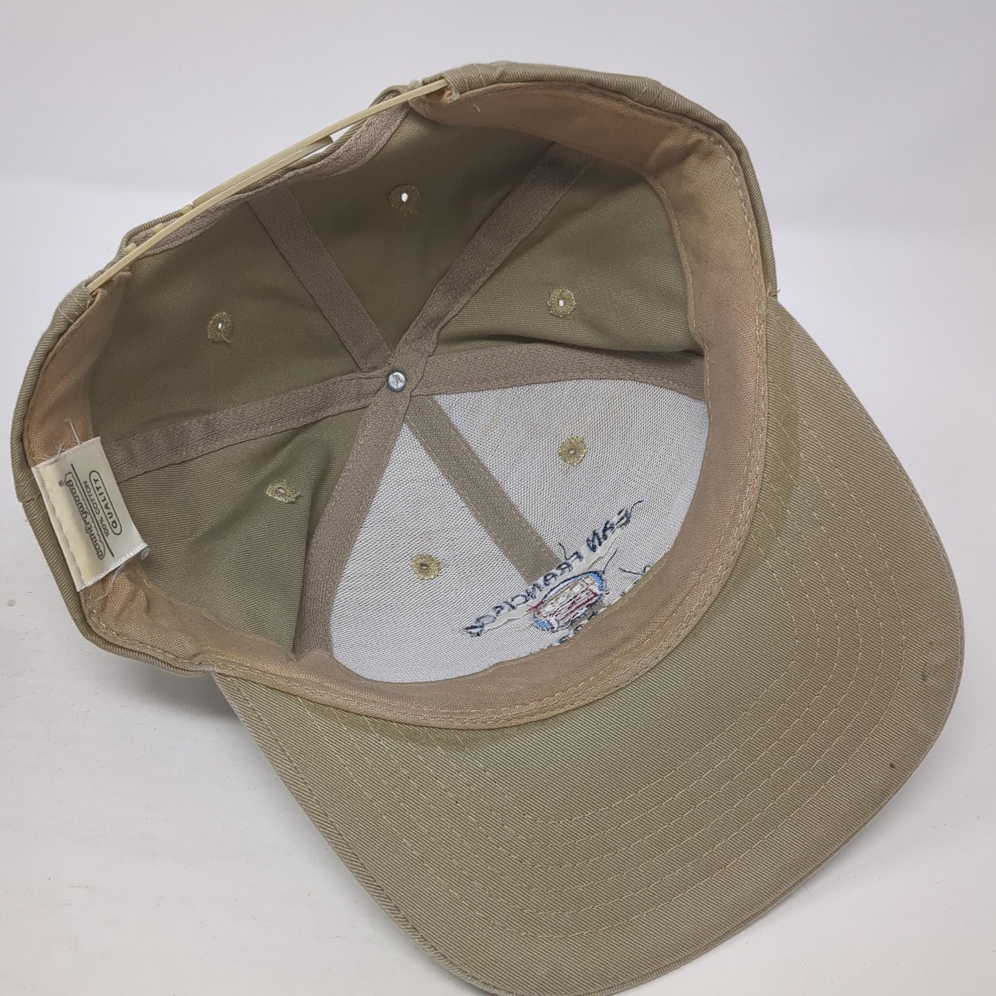 San Francisco California Snapback Hat Brown One Size Solid Adjustable