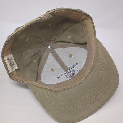 San Francisco California Snapback Hat Brown One Size Solid Adjustable