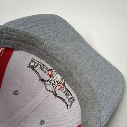 Richardson Trucker Hat Gray Red One Size Duck Dynasty Logo Mesh Snapback 112 Hat