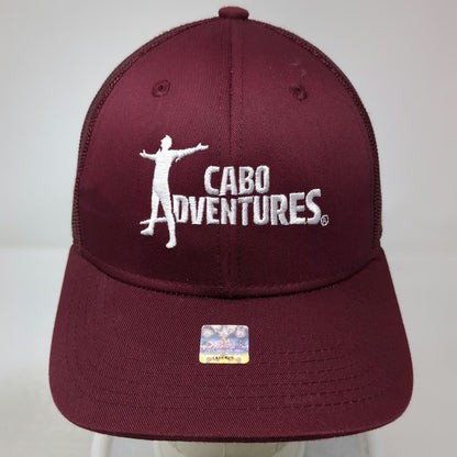 Explosion Caps Trucker Hat Red One Size Cabo Adventures Mesh Snapback Tour Logo