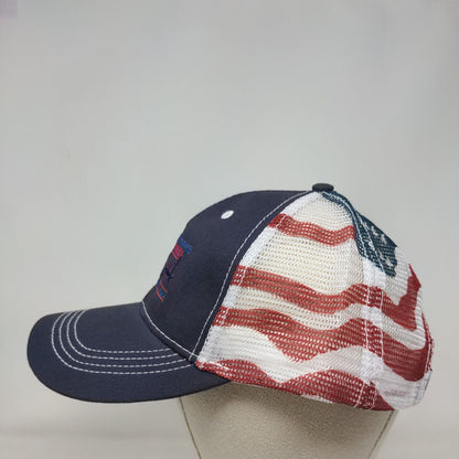 Gqha Stars and Stripes and Big A Strapback Trucker Hat Multicolor OSFA Patriotic