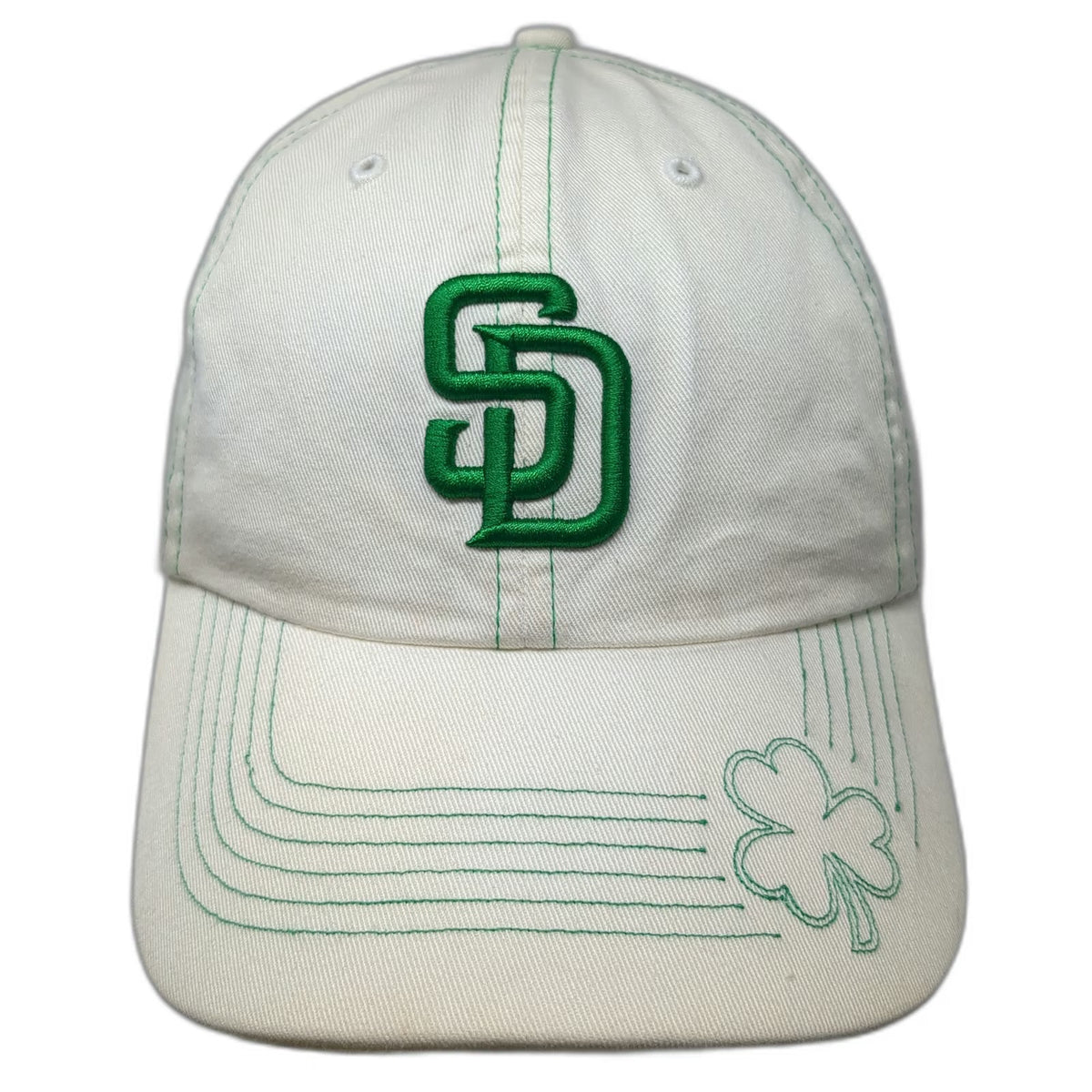 San Diego Padres MLB Twins Enterprise Baseball Cap Beige Green One Size Shamrock