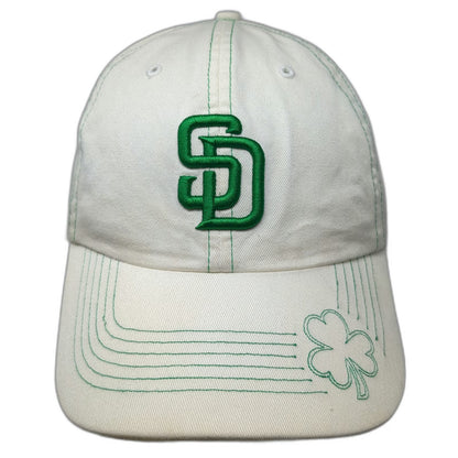 San Diego Padres MLB Twins Enterprise Baseball Cap Beige Green One Size Shamrock