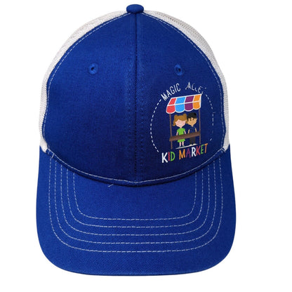 Magic Valley Kid Market Youth Snapback Trucker Hat Blue OS Mesh Port Authority