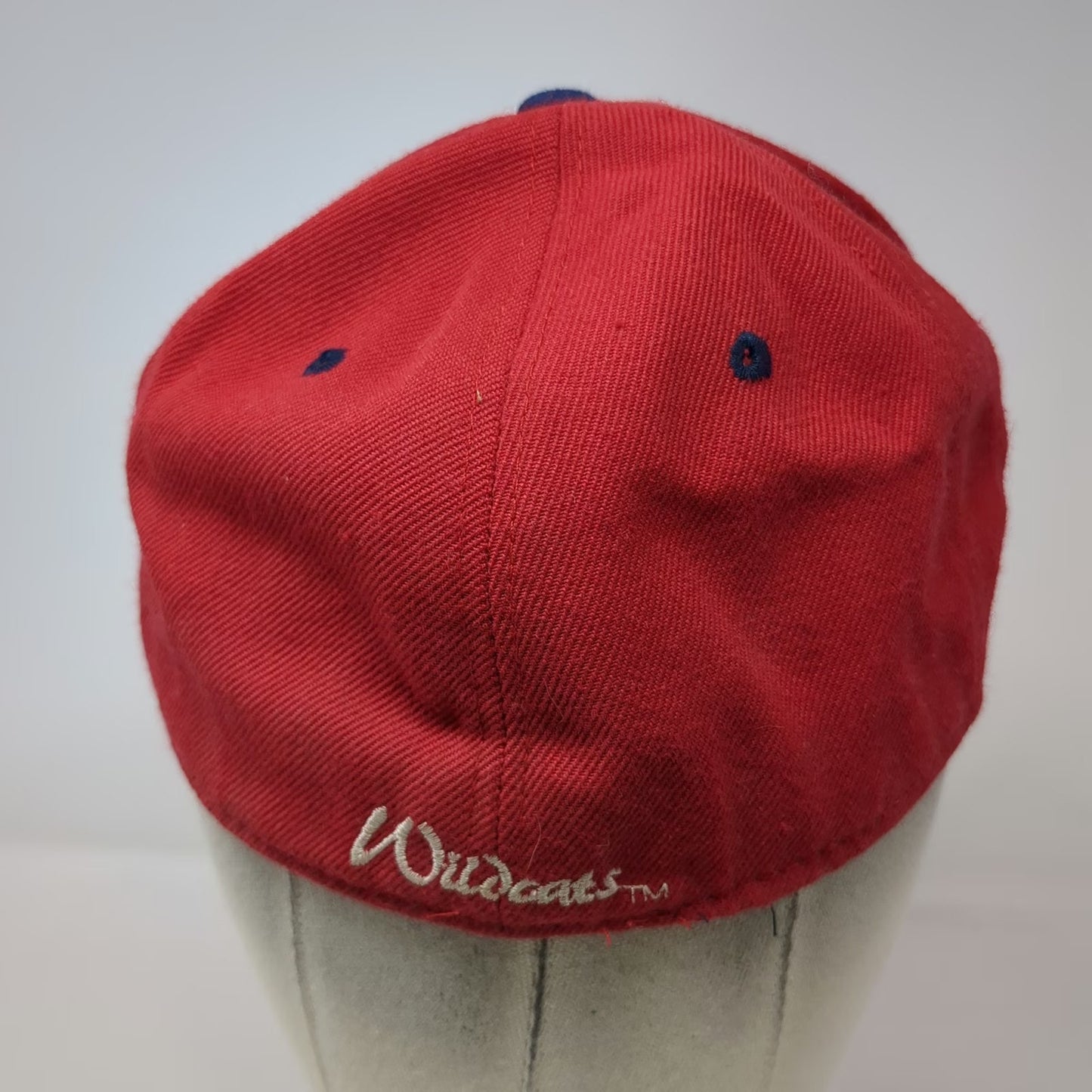 Zephyr Arizona Wildcats NCAA Red 7 1/8 Fitted Cap Hat Wool Blend Embroidered