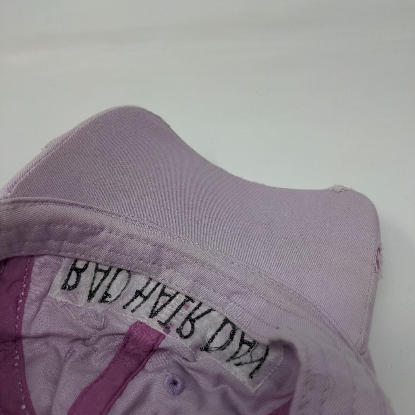 Bad Hair Day Strapback Hat Purple One Size Distressed KB ETHOS Vintage