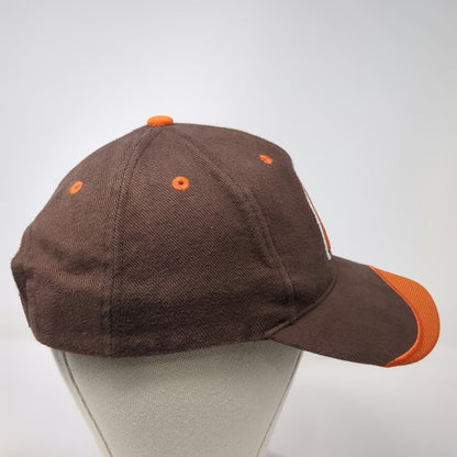Cleveland Browns NFL Brown Orange One Size Cap Strapback Helmet Logo Embroidery