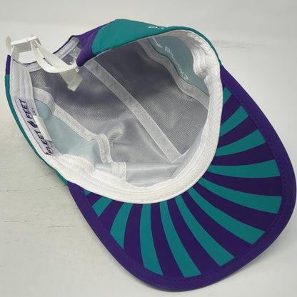 Fleet Feet 5 Panel Hat Purple Blue One Size Boise Greenbelt Relays Idaho Running
