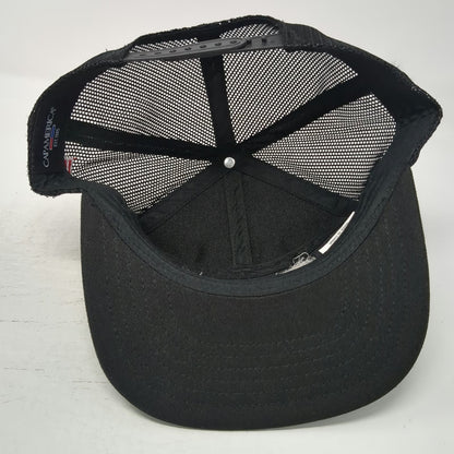 Cap America Trucker Hat Black One Size Acco Engineered Systems Mesh Snapback