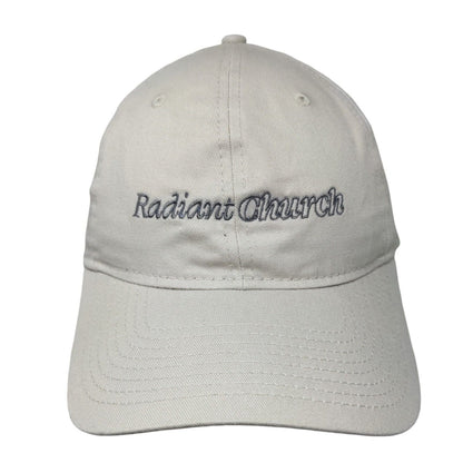 Radiant Church Slideback Hat Tan OSFM Adjustable Embroidered 9Twenty New Era