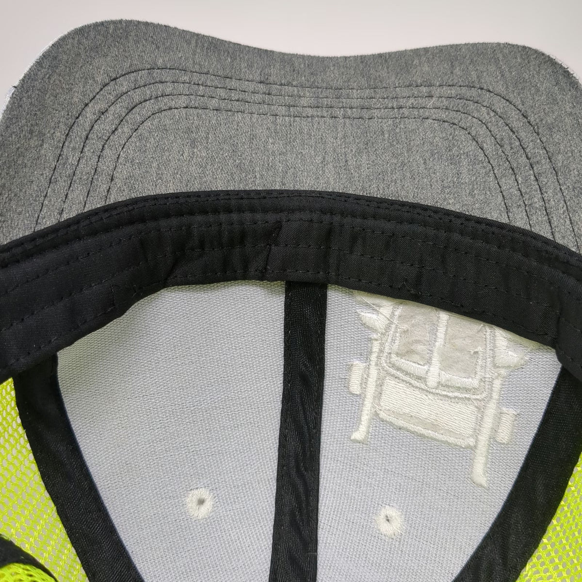 360 Apparel Kenworth Sales Gray Yellow OSFM Baseball Cap Mesh Hat Trucker Flag