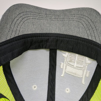 360 Apparel Kenworth Sales Gray Yellow OSFM Baseball Cap Mesh Hat Trucker Flag
