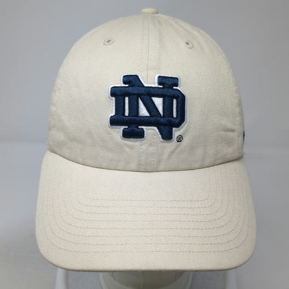 '47 Brand Notre Dame Fighting Irish NCAA Hat Beige OSFM Cap ND Logo Embroidered