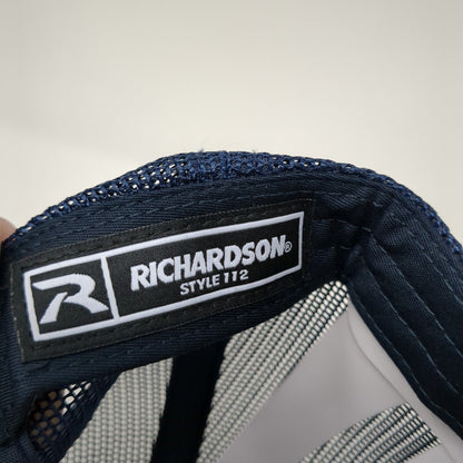 Skins 2024 Patch Snapback Trucker Hat Blue One Size Mesh Back Adjustable