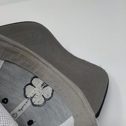 Live Lucky Slideback Trucker Hat Blue OSFA Adjustable Mesh Back Black Clover