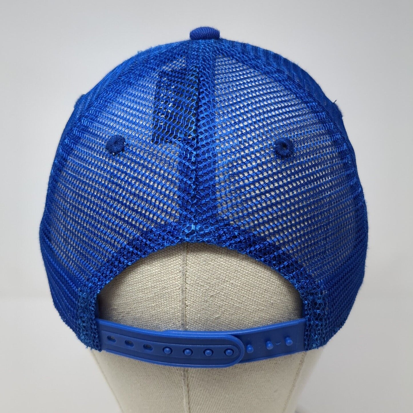 Tamarack Resort Snapback Trucker Hat Blue One Size Adjustable Mesh Back Pukka