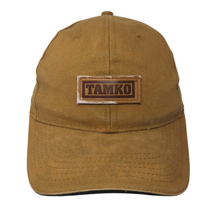 Tamko Strapback Baseball Cap Brown OS Adjustable Patriotic Maryland Monogram
