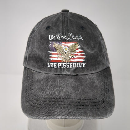 We The People Are Pissed Off Slideback Hat Gray One Size USA Flag