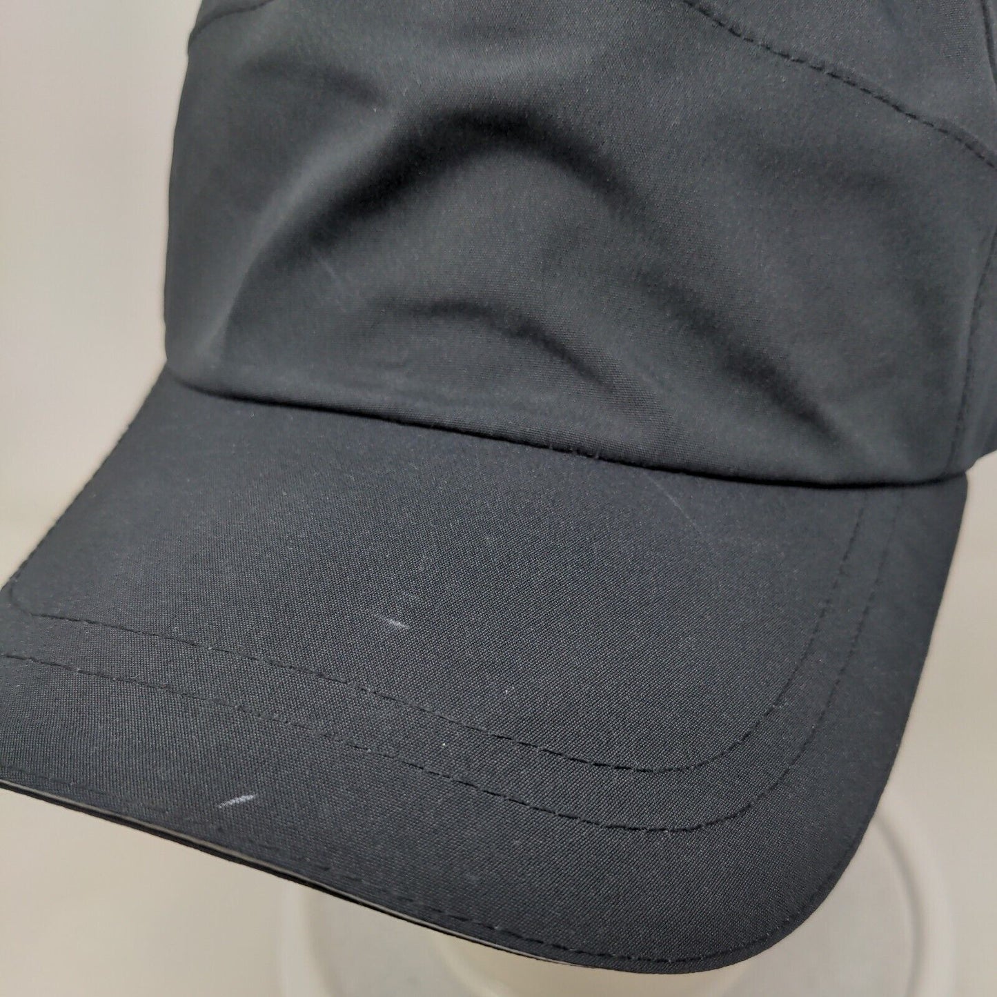 Unbranded Strapback Hat Black One Size Adjustable 6 Panel Blank Polyester