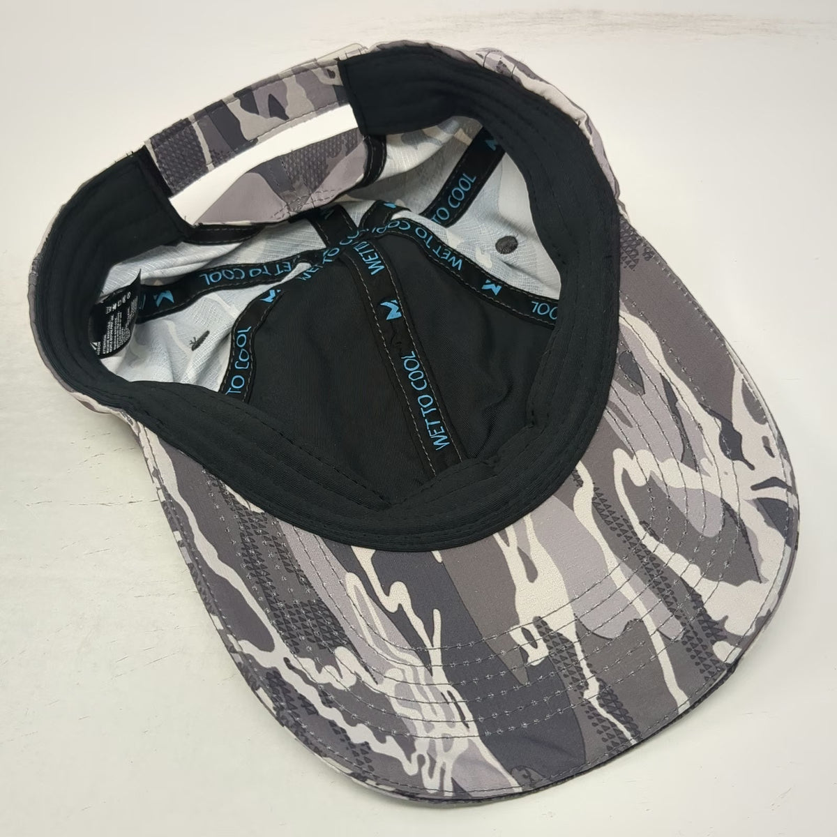Mission Gray Camo One Size Baseball Cap Hat Strapback Tiger Stripe Cooling