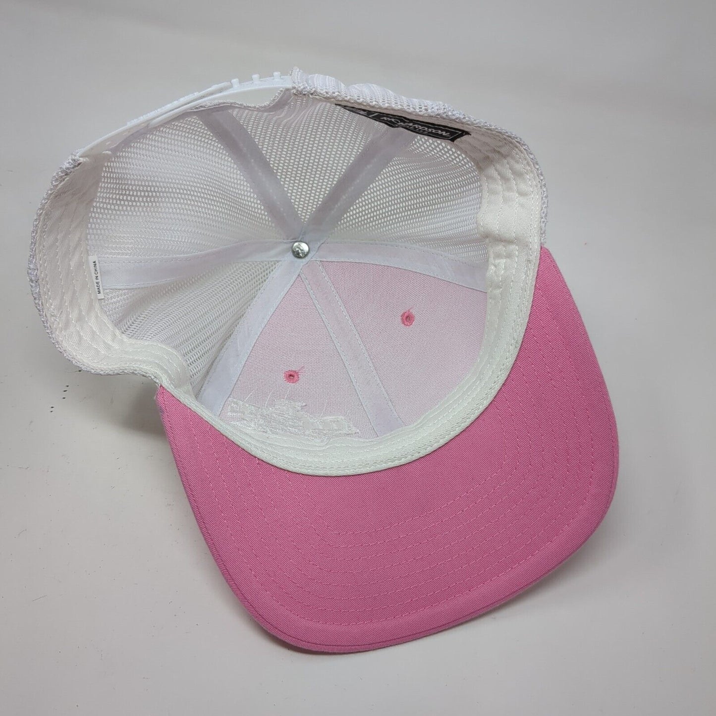 The All State Game Snapback Trucker Hat Pink OSFA Mesh Back Richardson