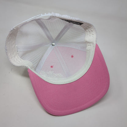 The All State Game Snapback Trucker Hat Pink OSFA Mesh Back Richardson