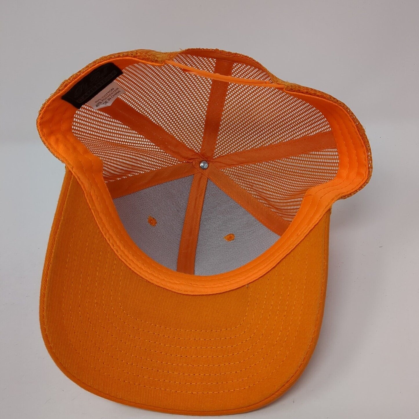 Ventev 2000 Cambridge Snapback Trucker Hat Orange OS Adjustable Mesh Pit Bull