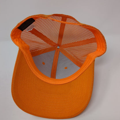 Ventev 2000 Cambridge Snapback Trucker Hat Orange OS Adjustable Mesh Pit Bull