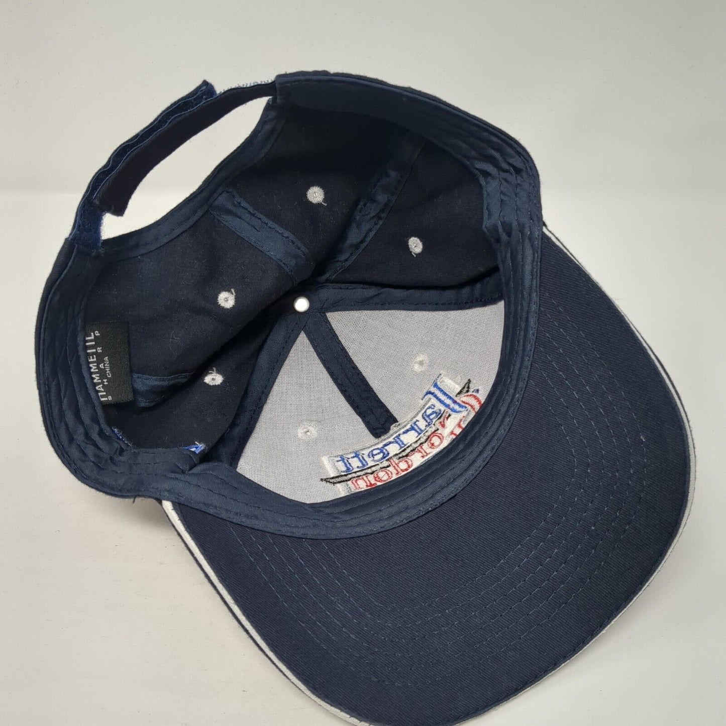 Jarrett Gordon Winter Haven Ford Lincoln Strapback Hat Blue OS Adjustable Cotton