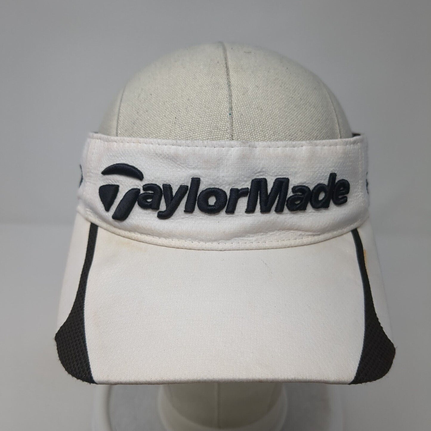 TaylorMade Strapback Sun Visor Hat White One Size Tmax Gear Adjustable