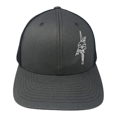 The Classics Yupoong Snapback Trucker Hat Gray One Size Embroidered Logo