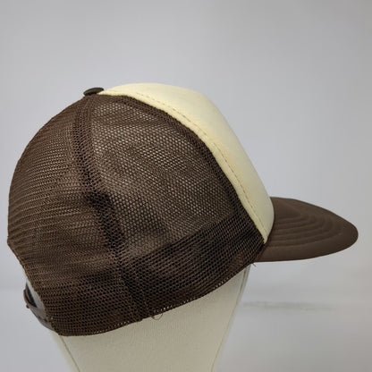 Ducks Unlimited Trucker Hat Brown Vintage Idaho Falls 1984 Mesh Snapback Rope