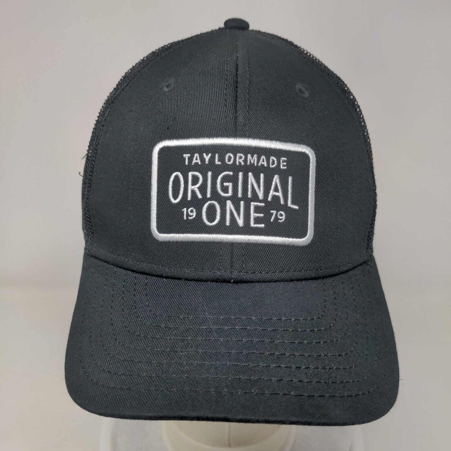 TaylorMade Original One Snapback Mesh Back Trucker Hat Black OSFA Solid