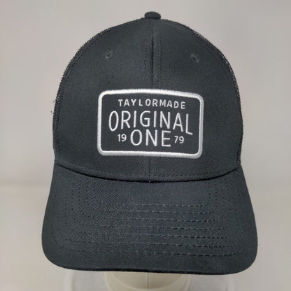 TaylorMade Original One Snapback Mesh Back Trucker Hat Black OSFA Solid