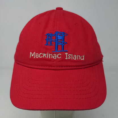 Mackinac Island Boy's Slideback Hat Red Size Child Embroidered Logo