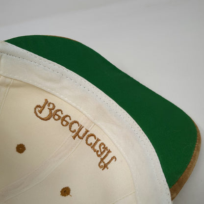 Swingster Baseball Cap Beige OSFM Beechcraft Suede Brim Leather Strapback Hat