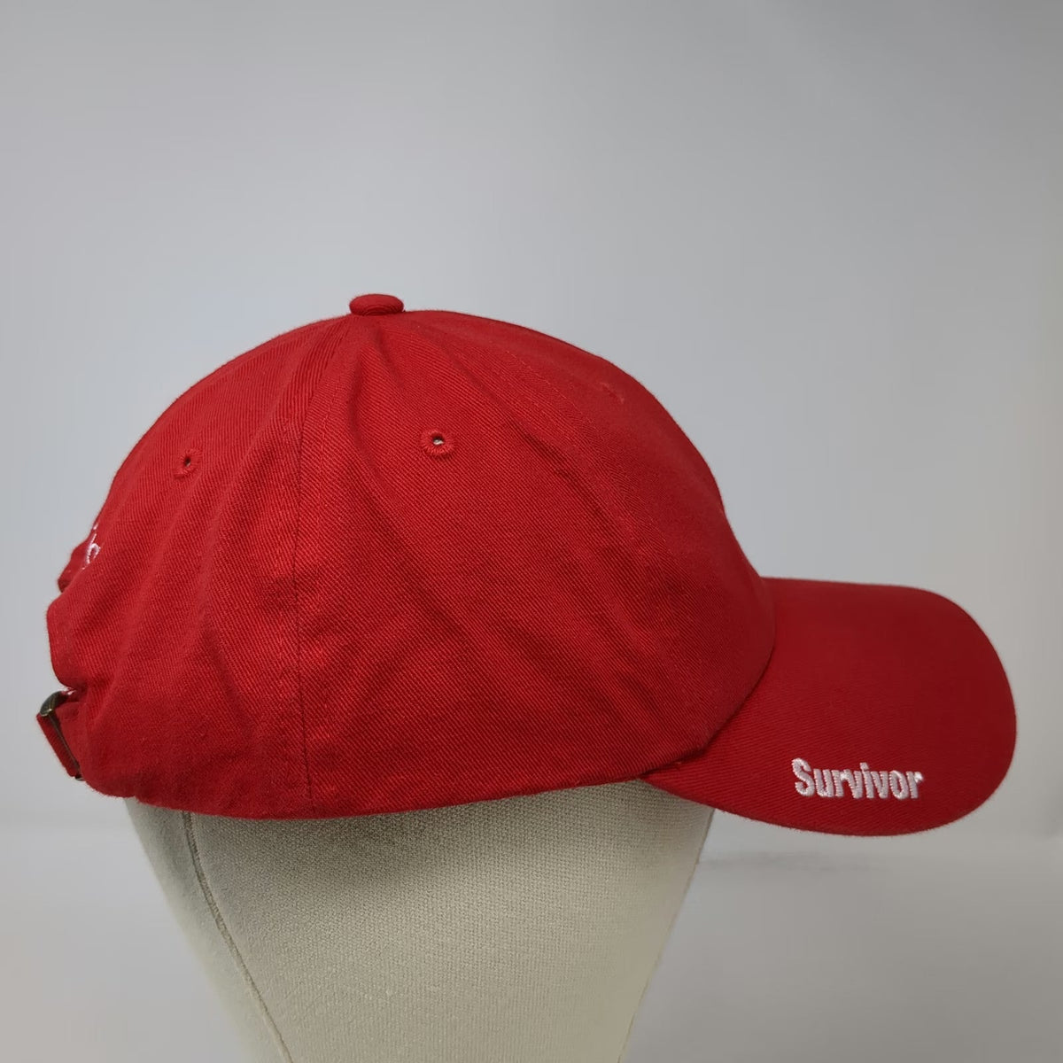 American Heart Association Heart Walk Survivor Red Baseball Cap OS Hat Slideback