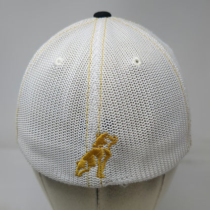 Mack Baseball Cap Black One Size Gold White Trucks Bulldog Mesh Yellow Print Hat