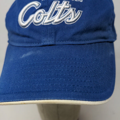 Reebok Team Apparel NFL Men's Indianapolis Colts Hat Blue OSFA 4 Autographs