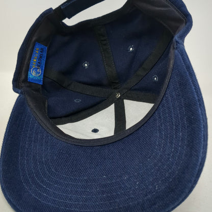 Hawaiian Headwear Baseball Cap Blue One Size Floral Hibiscus Patch Strapback Hat
