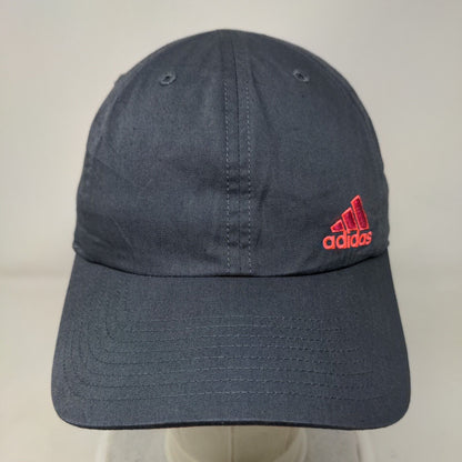Adidas 3 Stripes Strapback Hat Gray One Size Adjustable Solid 6 Panel