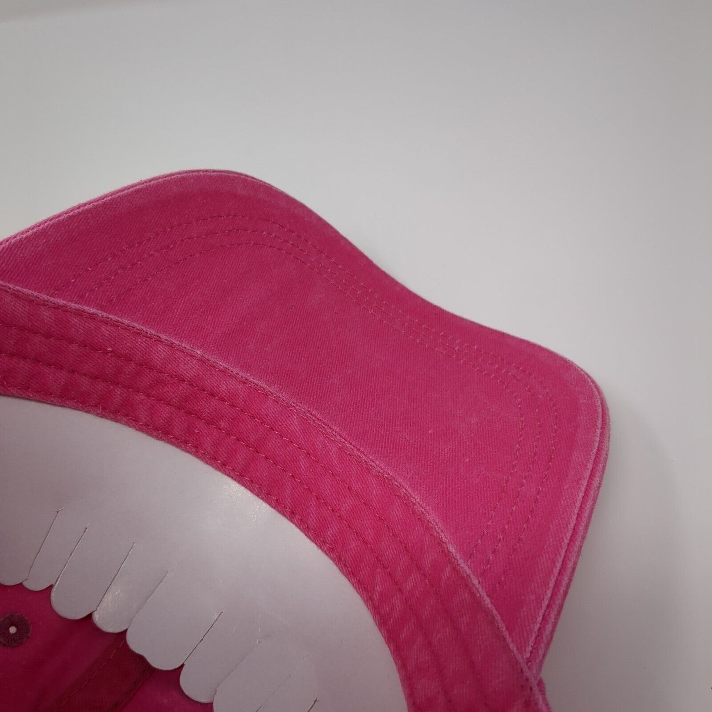 Depoe Bay Slideback Hat Pink One Size Adjustable Bling Vented Holes 6 Panel