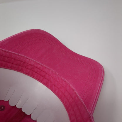 Depoe Bay Slideback Hat Pink One Size Adjustable Bling Vented Holes 6 Panel